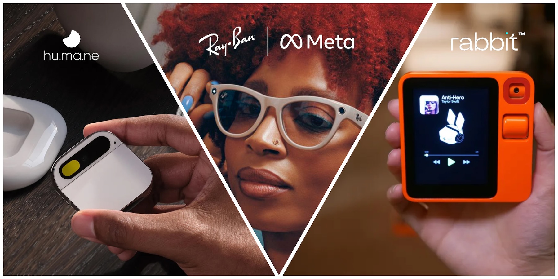 AI Gadgets Comparison: Rabbit R1, Humane AI Pin and Ray-Ban Meta Smart Glasses