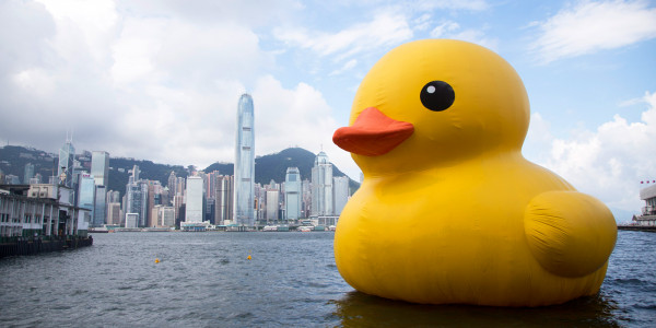 Welcomes a Giant Dose of Joy: The Arrival of the Rubber Duck in Tsim Sha Tsui Hong Kong