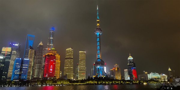 Nighttime Majesty of Shanghai China