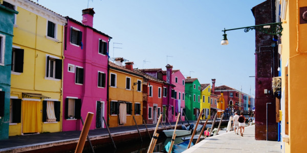Venice Burano Colorful Rainbow Island and Murano Glassblowers